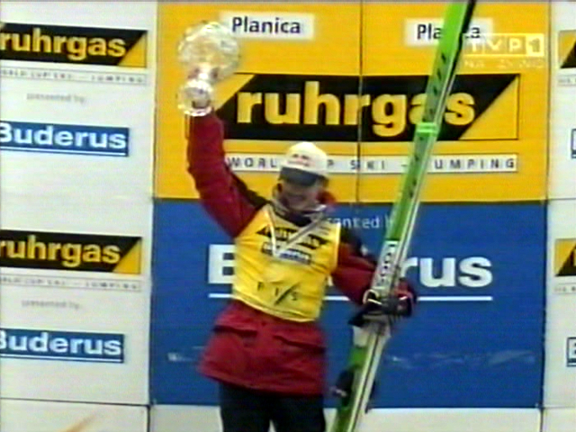 Adam Małysz z Kryształową Kulą (TVP)